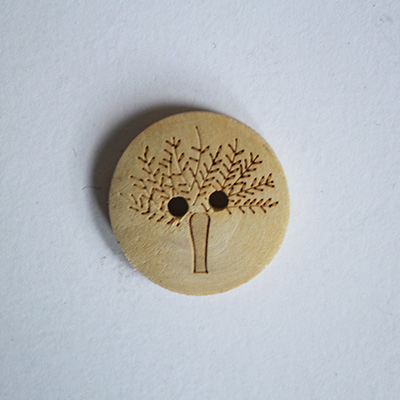 Wooden button